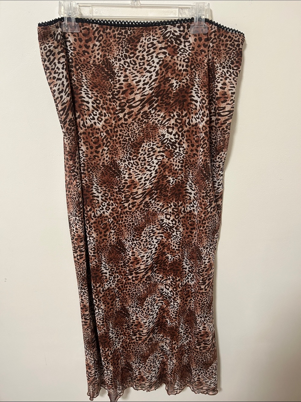 one clothing Leopard Print Skirt in Brown and Black